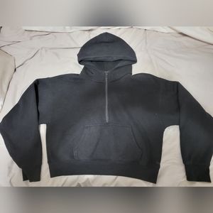 Aritzia TNA boyfriend boxy half zip hoodie
